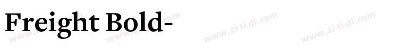 Freight Bold字体转换